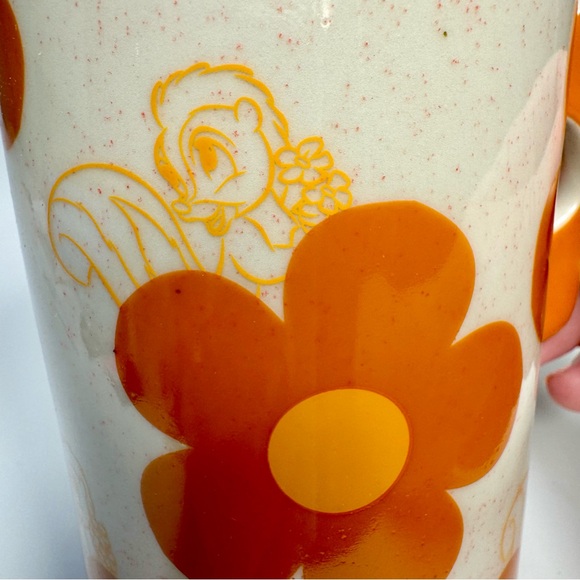 NWT. Flower mug featuring adorable sketches of Bambi's skunk pal Flower - Picture 3 of 11